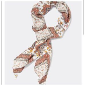 Matilda Jane Floral Scarf in White and Brown